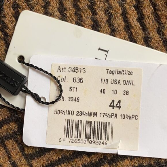 NWT STIZZOLI Italian Wool Blend Zip Front Jacket M - Picture 11 of 12